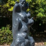 190×70×70cm 黒御影石