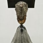 177×44×136cm  ブロンズ、花崗岩、安山岩、杉