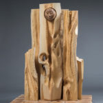 181×140×94cm　木（榧、桜、欅）