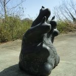 78×45×45cm　黒御影石