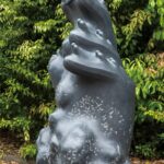 第96回2022 文明 190x70x70cm 黒御影石