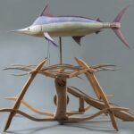 第96回2022 Blue marlin 220x270x150cm 桧、楓、椨、胡桃、樫