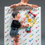 第96回2022 そーっと 120x70 x25cm テラコッタ　合板