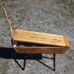 100x110x45㎝ 木,ピューター,大理石