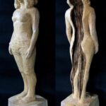 第96回2022 闇はどこから 210x60x50cm 木（ケヤキ）