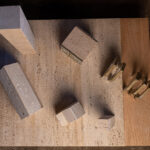 50x75x65㎝ 大理石,木,ピューター