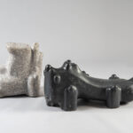 50x140x80 cm  黒御影石、白御影石