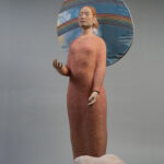 163×68×60cm　樟、彩色、金箔、プラチナ箔