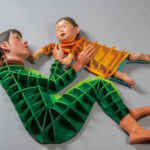 75x95x25 cm  テラコッタ、合板