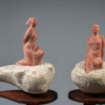 65x165x45 cm  テラコッタ、楠