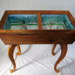 70×86×52cm　木・ピューター