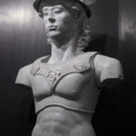 205×70×70cm　黒御影石、セメント