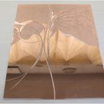 シート上の下絵から、腐食する場所のシートを切取ります。