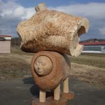 150×105×35cm　クス、ケヤキ、トチ、クリ