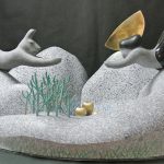 130×80×80cm　御影石