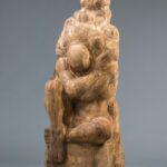 第96回2022 夜明けを待つ 182x70x80cm 樟