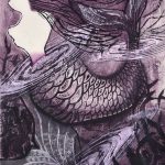   近麗子（木版）