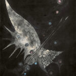 第95回国展2021蝶の幻想 ('20-1)60×45.5cm(銅版)