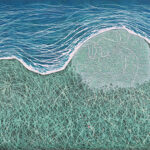 第95回国展2021Z19（二上山）52.5×80.5cm（木版）