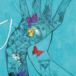 第95回国展2021綾取り　D２60×42cm（木版）