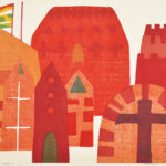 第95回国展2021私的な－２54×75cm（木版）