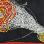 第95回国展2021夢は枯野を－２７66×92cm（木版）