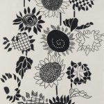 飯尾和子（染） 向日葵Ⅰ　108×156.5