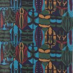 岸本花弥子（染） ホウセキゾウムシ（森色） 97×398