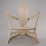 松永慎一郎（木・漆） 工芸部奨励賞 イージーチェア75.0×73.0×84.0