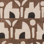 緒方義彦（染） 木版糊捺染飾布 humoresque 73×290