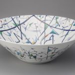 斉田博（陶） 水面の軌跡A 46.5×46.5×15.0