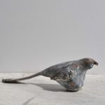 ブロンズ、ガラス　145×120×120cm