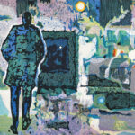 第95回国展2021旅の灯り59×83cm（木版）