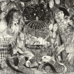 木によるリトグラフ (65 x 91.5cm)