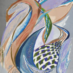 第９５回国展 2021年＜緩急へのcatalysis―ずんずん＞71x59cm(木版)