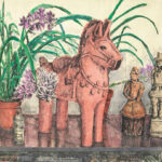 《ドライポイント・木版》57×84cm