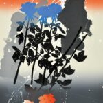 第96回2022 シルエットのバラ　III 78×57cm《リトグラフ》