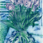 《木によるリトグラフ(ウォータレス)》110×70cm