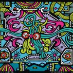 第96回2022 テーブルでの蜃楼 53×74cm《版画》