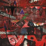 第96回2022 断層　9 50×71cm 《木版》