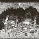 《木版》85×85cm