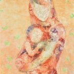 第96回2022 Lily 86×60cm《メディウム剥がし刷り・デジタルプリント》