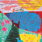 《紙によるリトグラフ》90×70cm