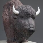 テラコッタ、大理石　190x100x150cm