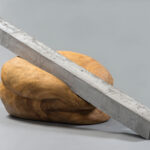 樟、モルタル　79.5x124x156cm