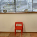 楕円枠での石膏刷り