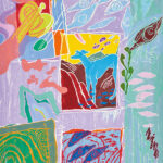 摺り進み木版　103 x 74cm