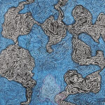 木版　102 x 101.5cm