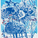 Andersen park（リトグラフ・紙版・木によるリトグラフ＜ウォータレス＞）26.6x19.7cm