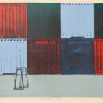 コンテナ（リトグラフ）20,5x30cm